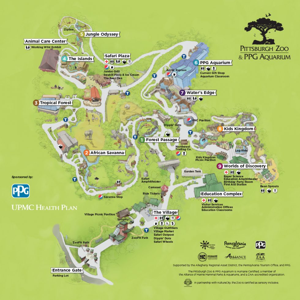 Visit Map Pittsburgh Zoo & PPG Aquarium